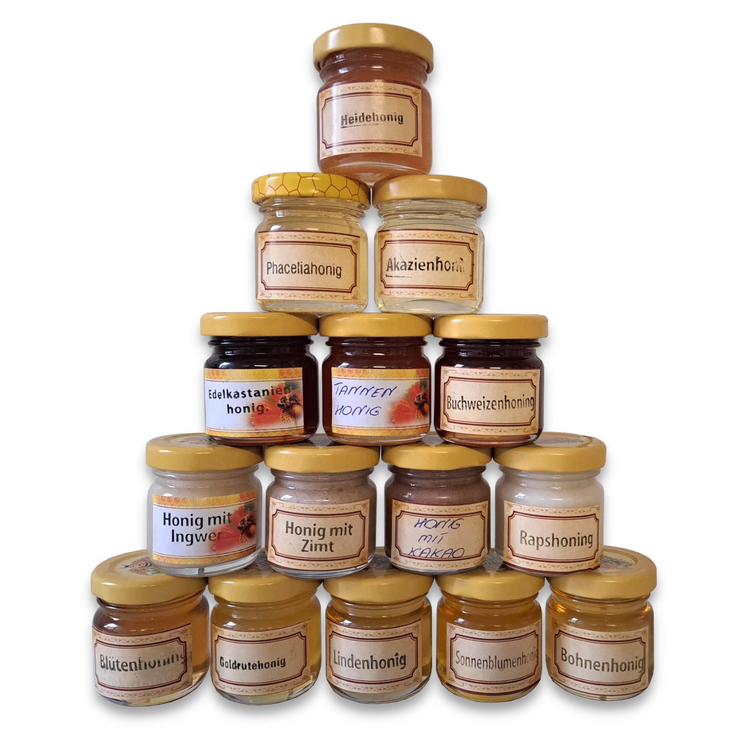 15 Gläser Honig-Geschenkset 50g