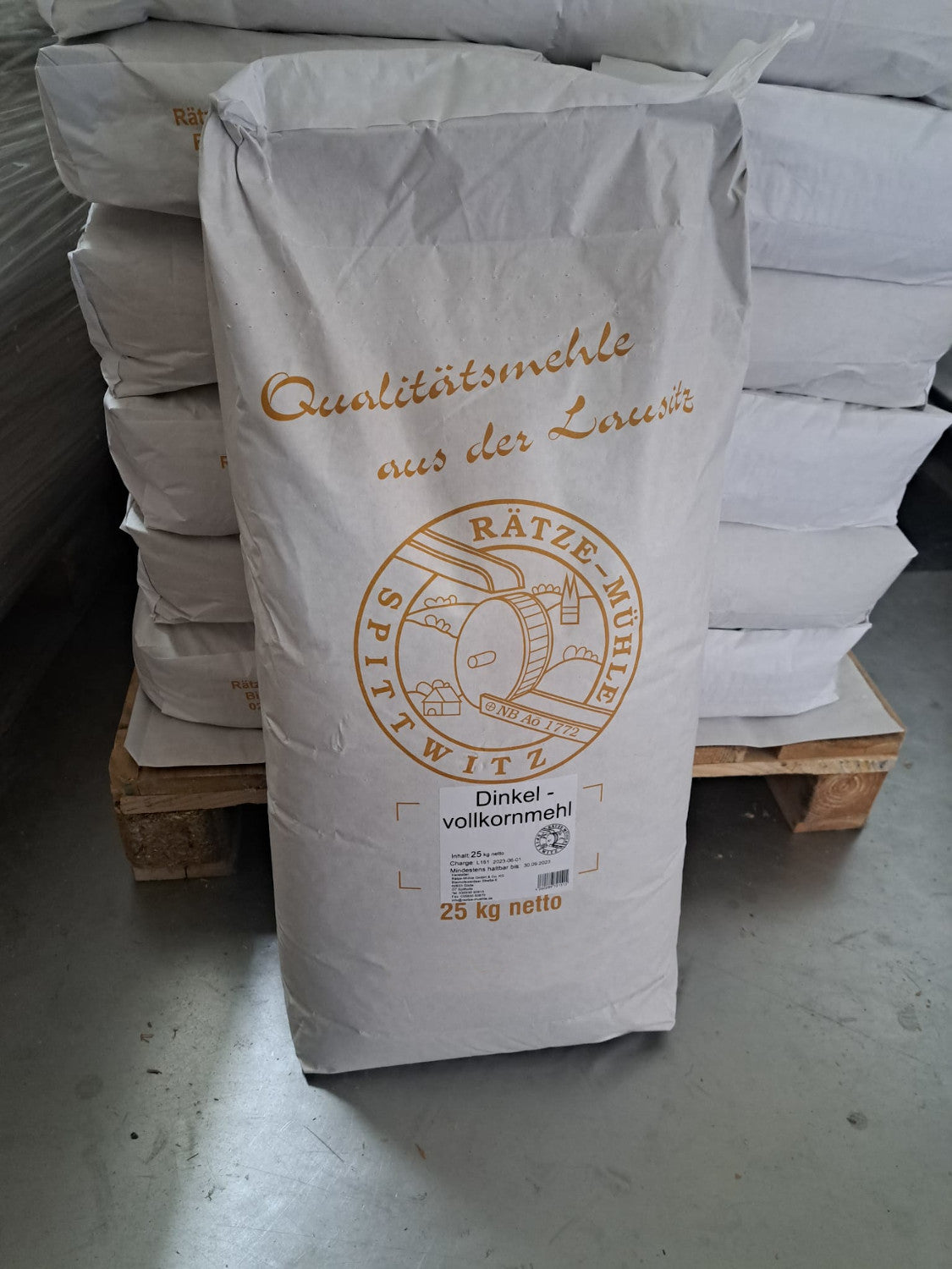 Dinkelvollkornmehl 25 kg