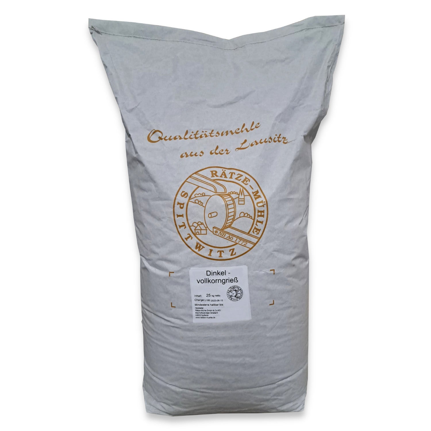 Dinkelvollkorngrieß 25 kg