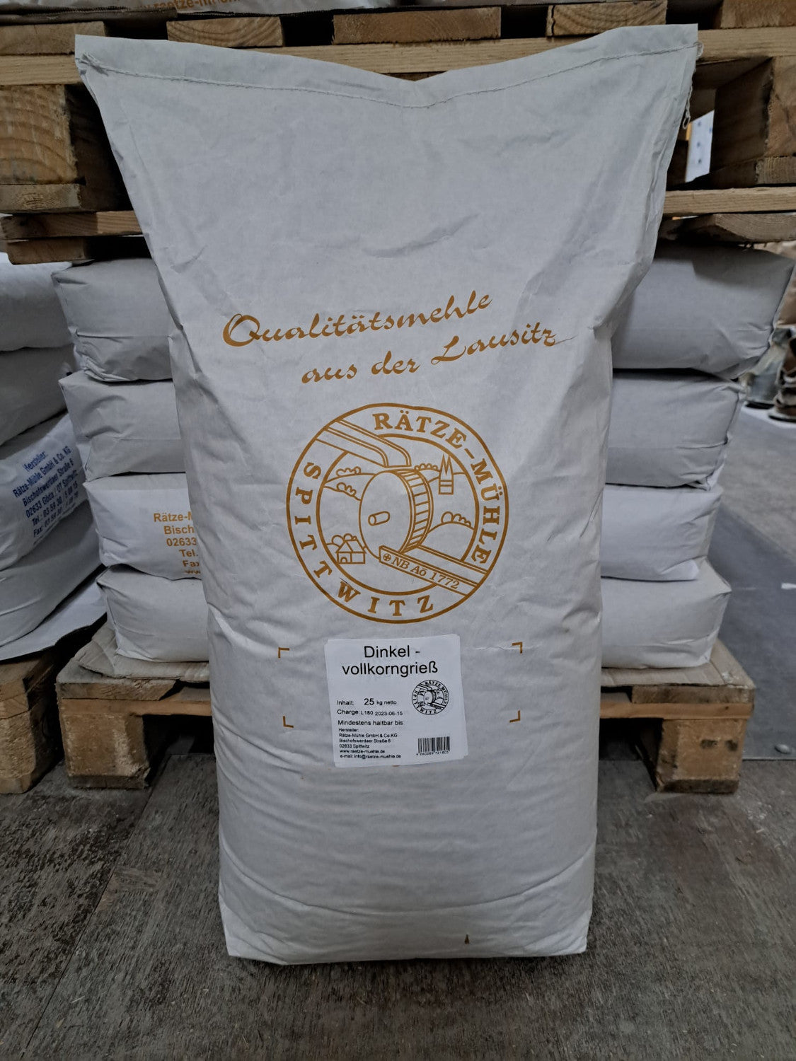 Dinkelvollkorngrieß 25 kg