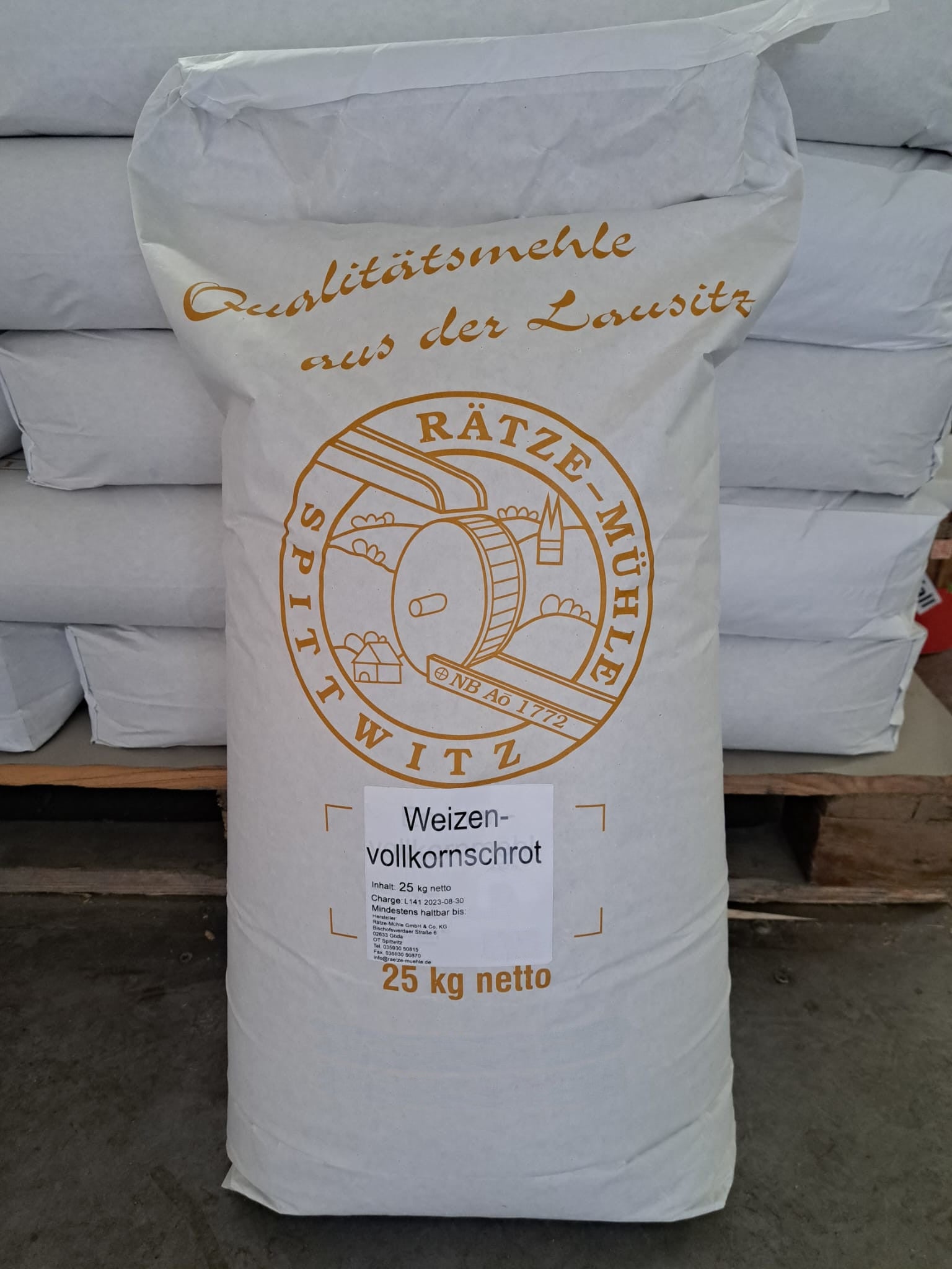 Weizenvollkornschrot 25 kg