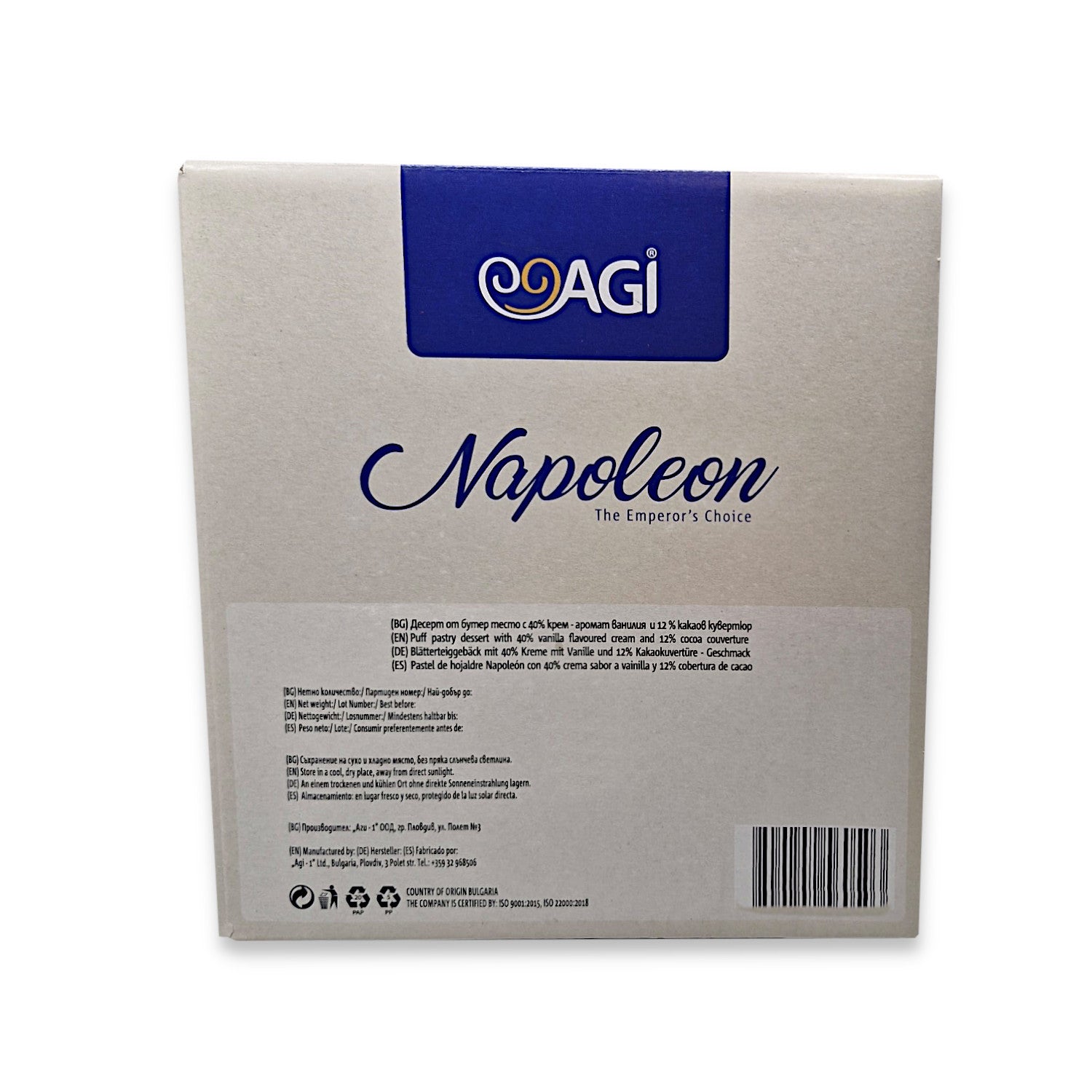 Napoleon mit Schokoüberzug 90g