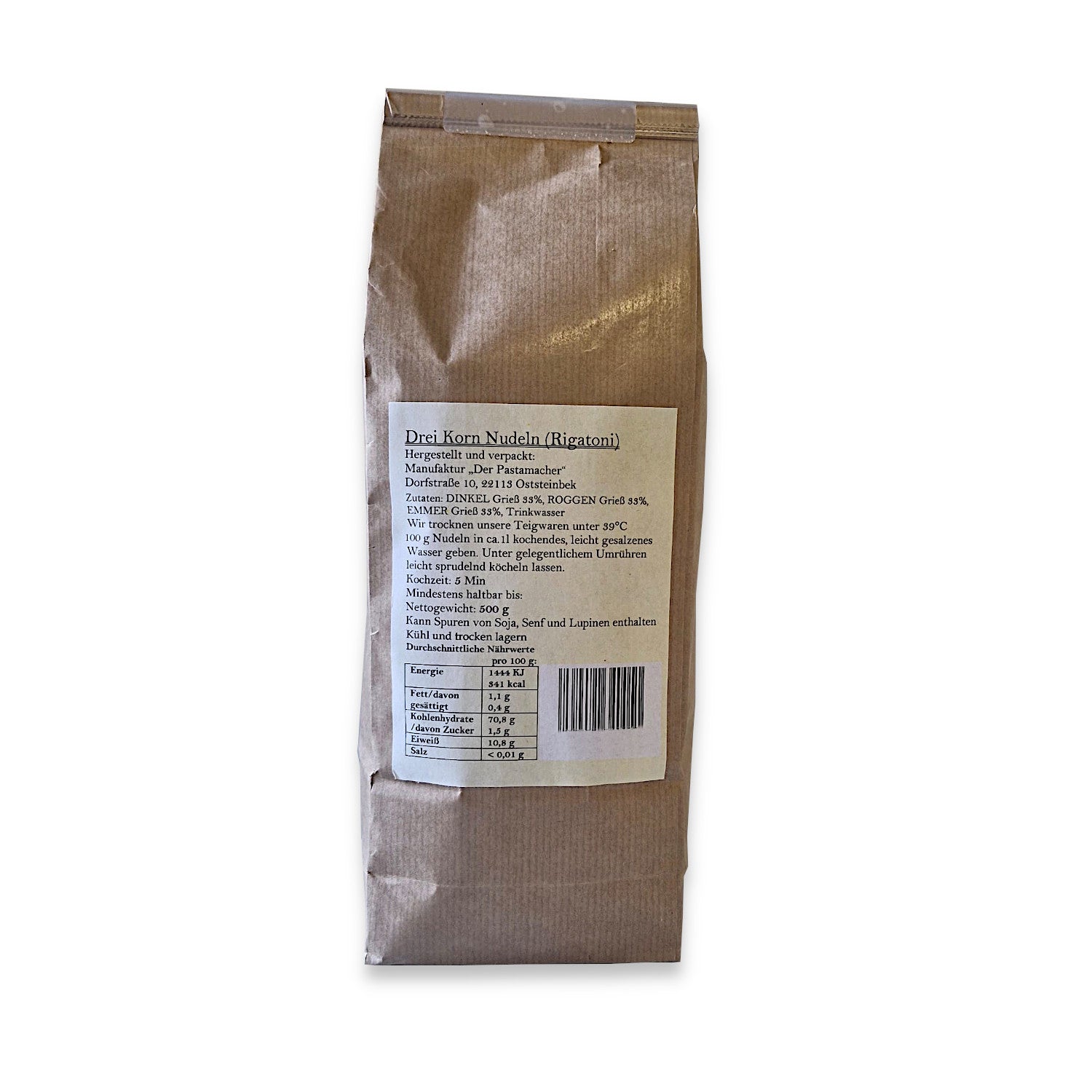 2x Dreikorn Nudeln Rigatoni 500g