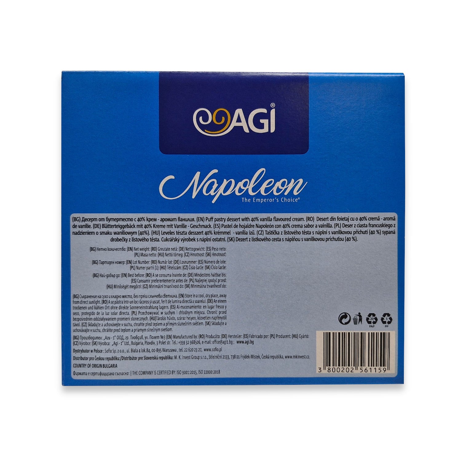 Napoleon Minitorte / Cake Vanillecreme 90g