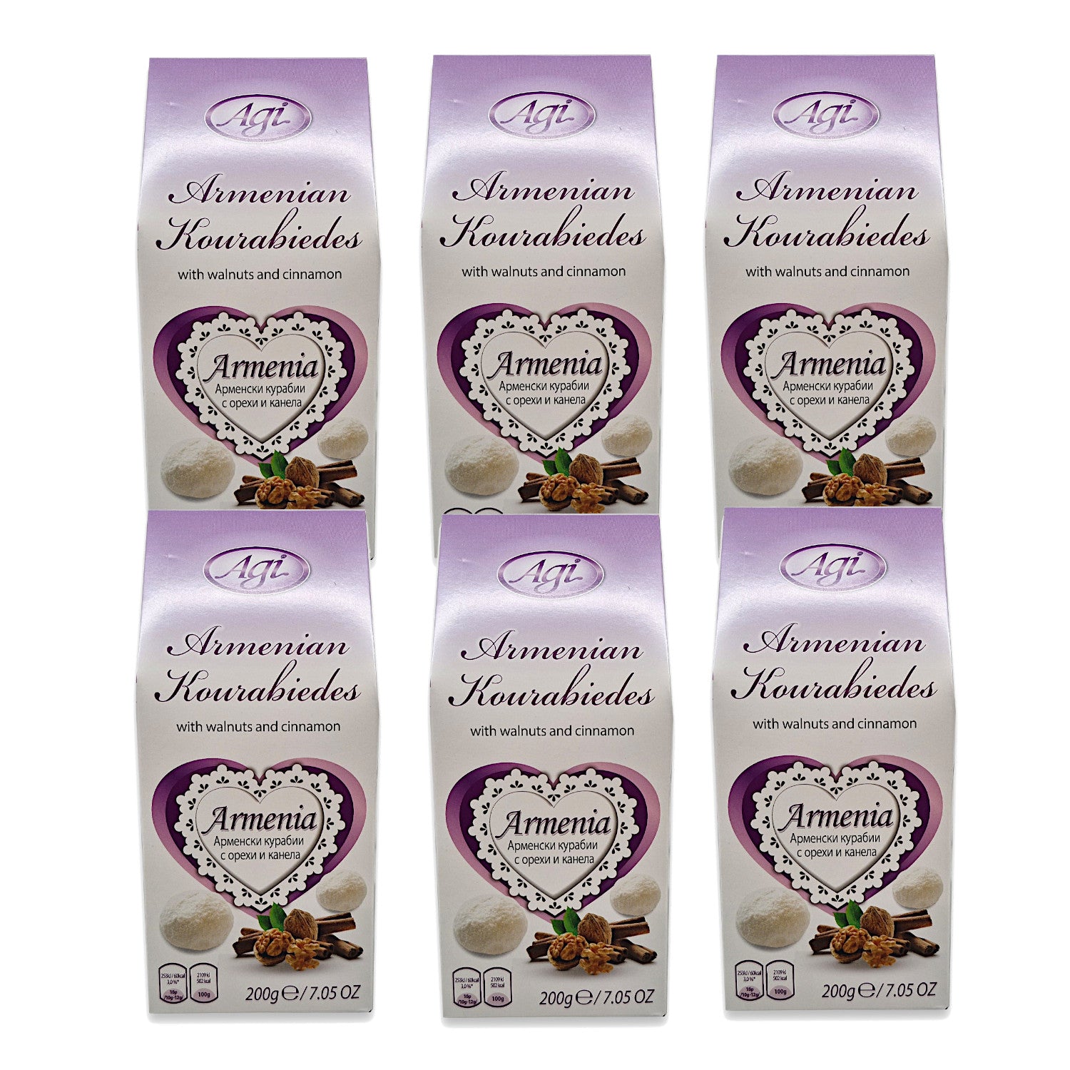 Kourabiedes mit Zimt & Walnüssen 200g, feines Teegebäck / Cookies nach Armenischer Rezeptur