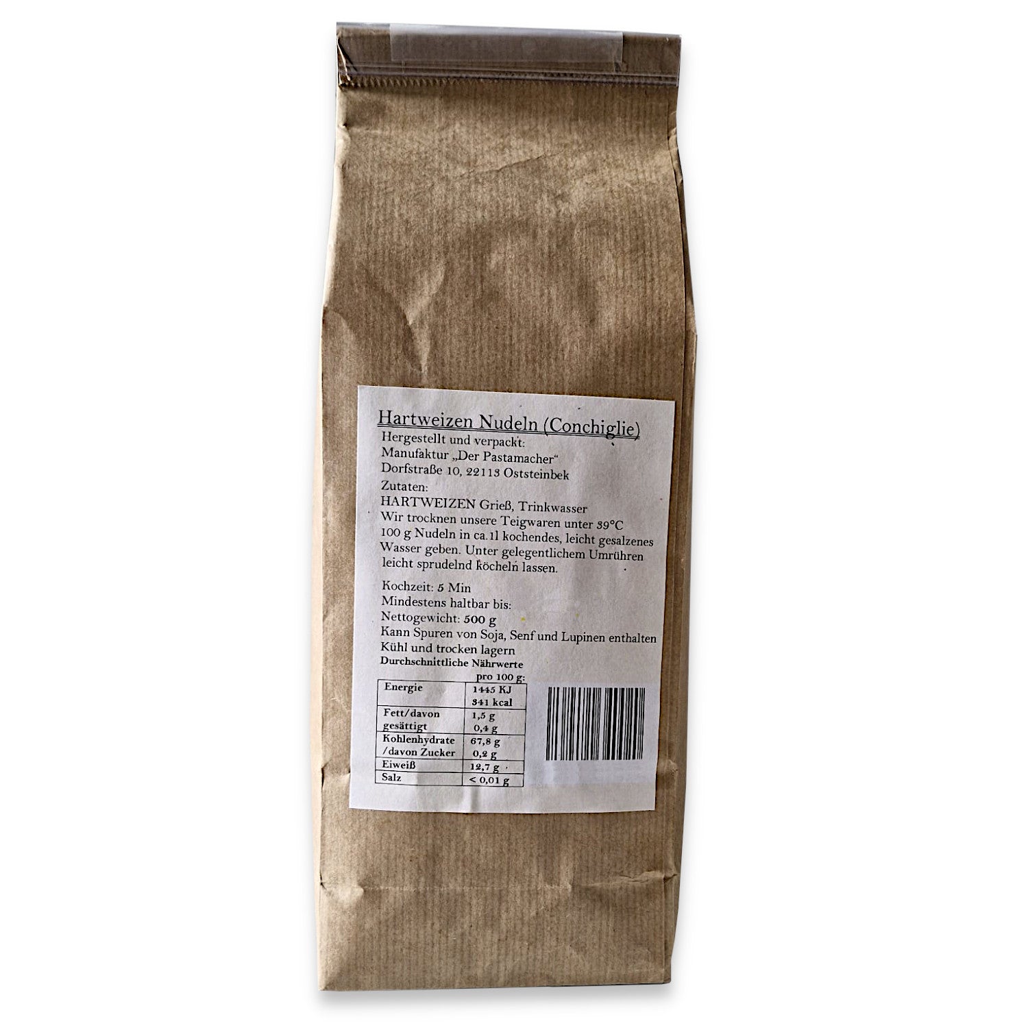 Hartweizen Conchiglie Nudeln 500g