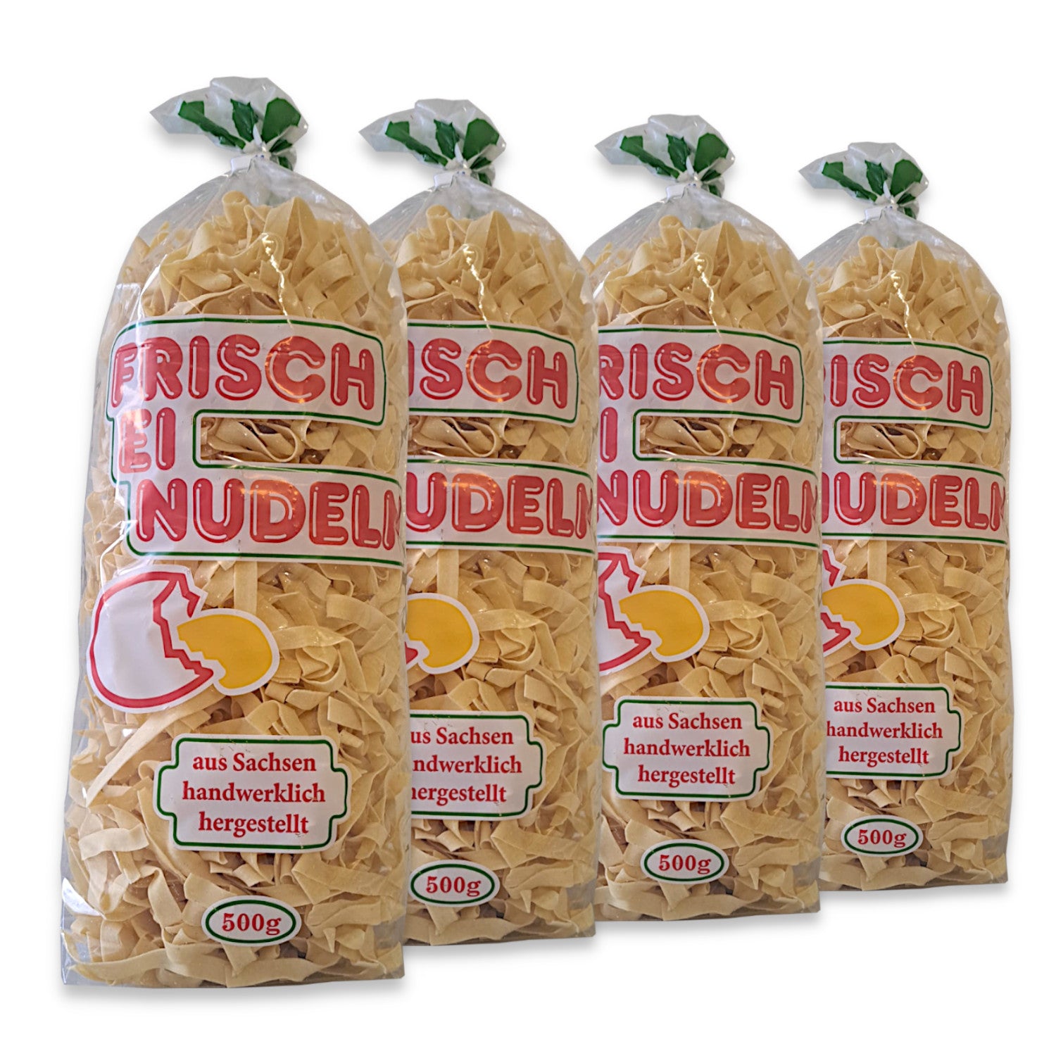4x Frischei Nudeln Hartweizen Bandnudeln 8mm 500g