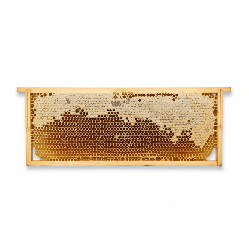 Honigwabe mit Hocharomatischem Akazienhonig im traditionellen Holzrähmchen ca. 1700g