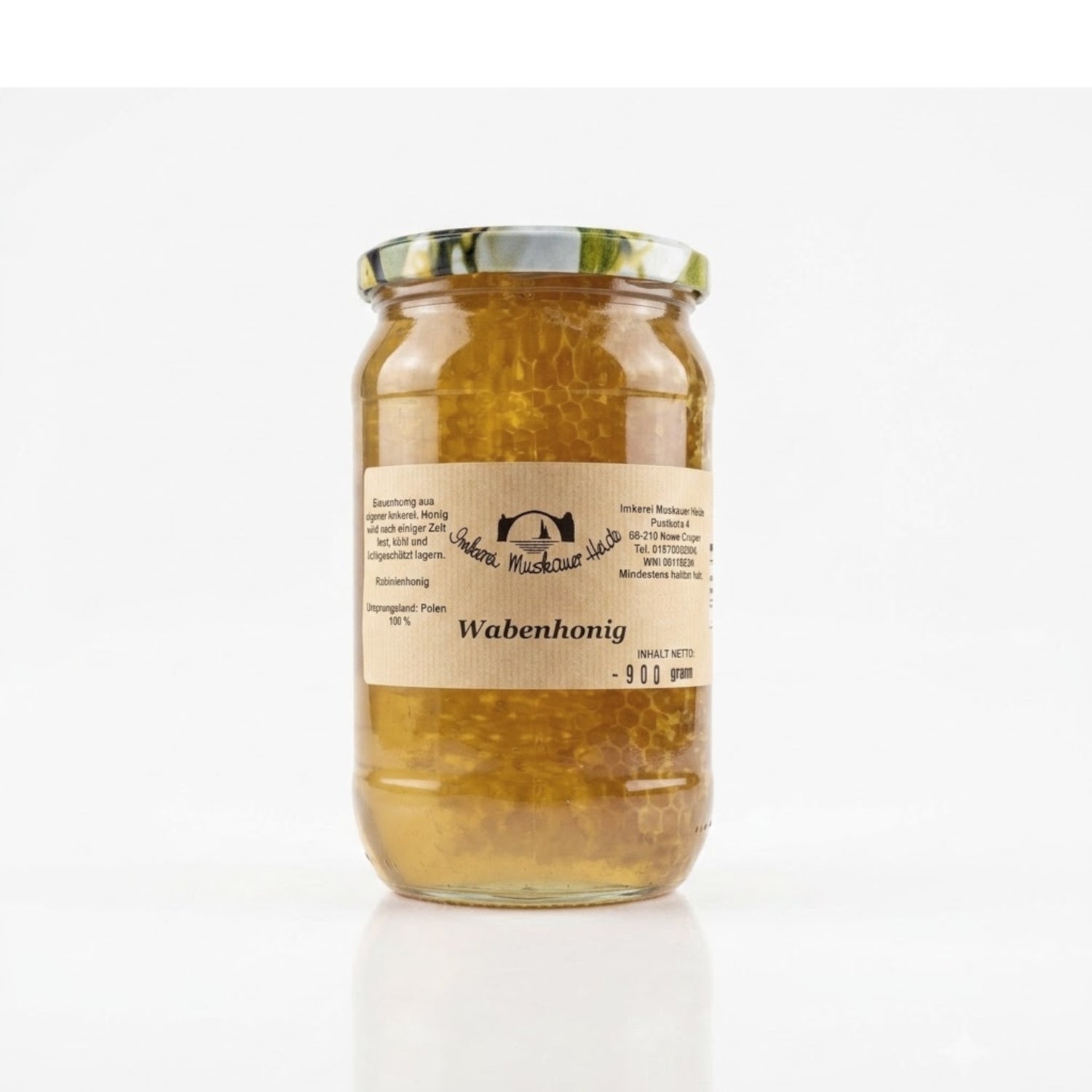 IMH Akazienhonig mit Wabenstück 900g