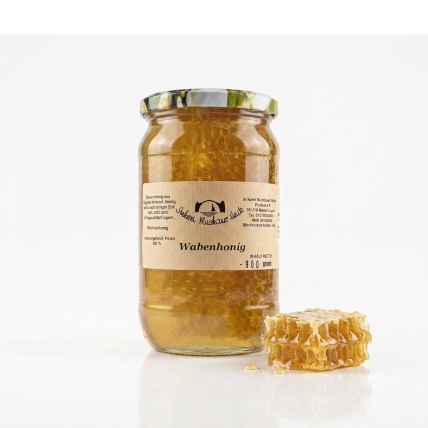 IMH Akazienhonig mit Wabenstück 900g