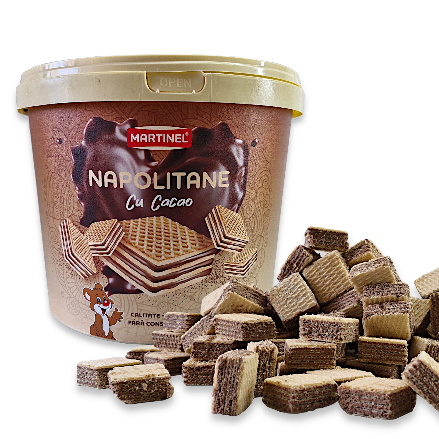 Neapolitaner Waffeln mit Kakaocreme 900g