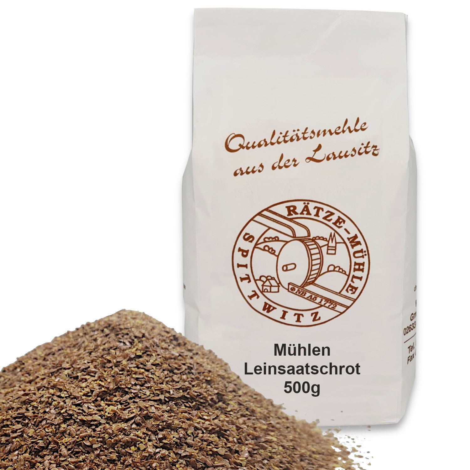Leinsamen geschrotet / Leinsaatschrot