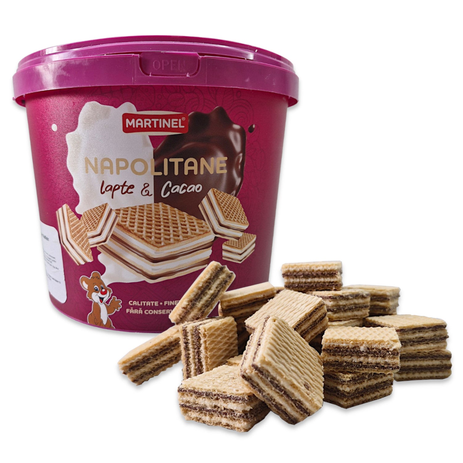 Neapolitaner Waffeln mit Milch- und Kakaocreme 900g