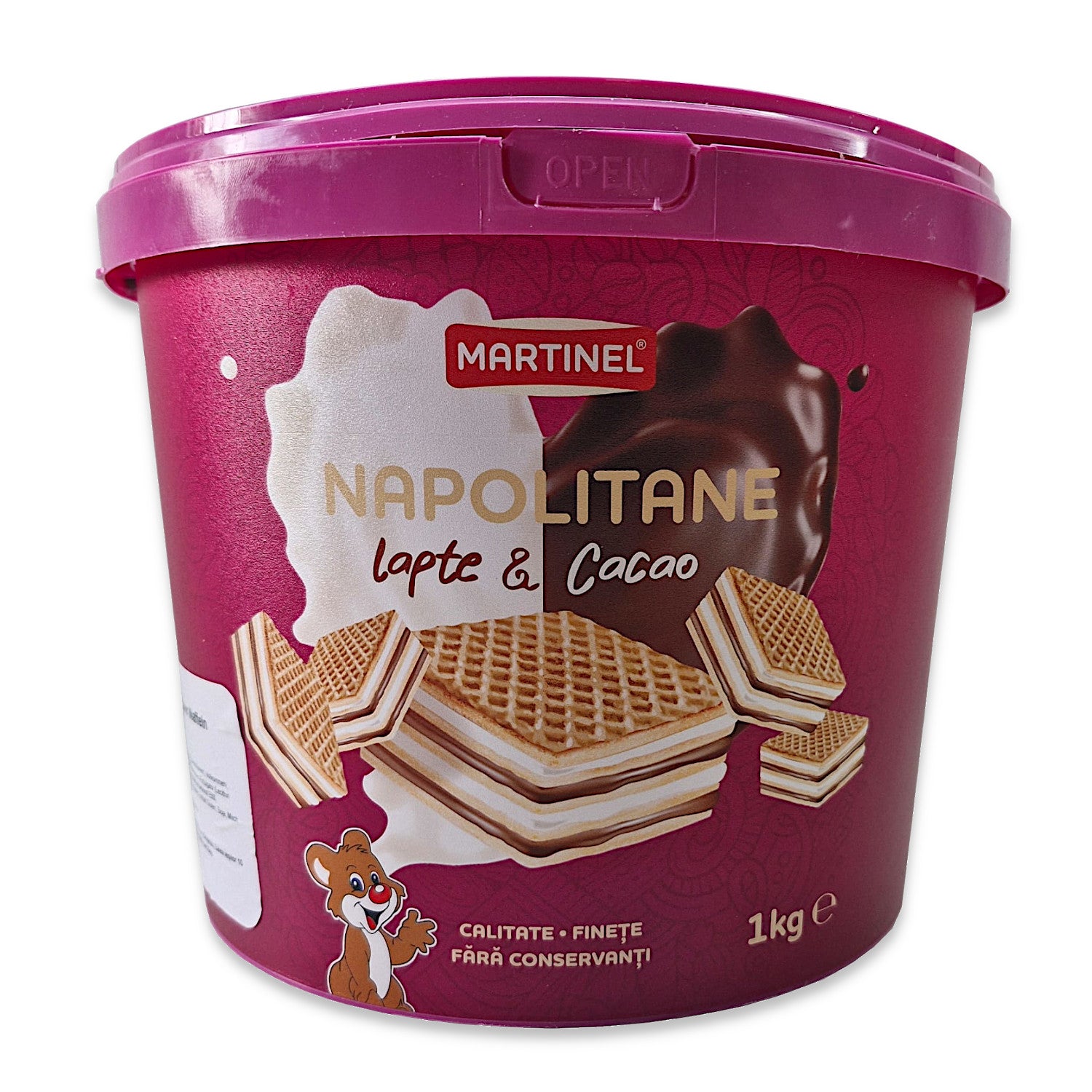 Neapolitaner Waffeln mit Milch- und Kakaocreme 900g