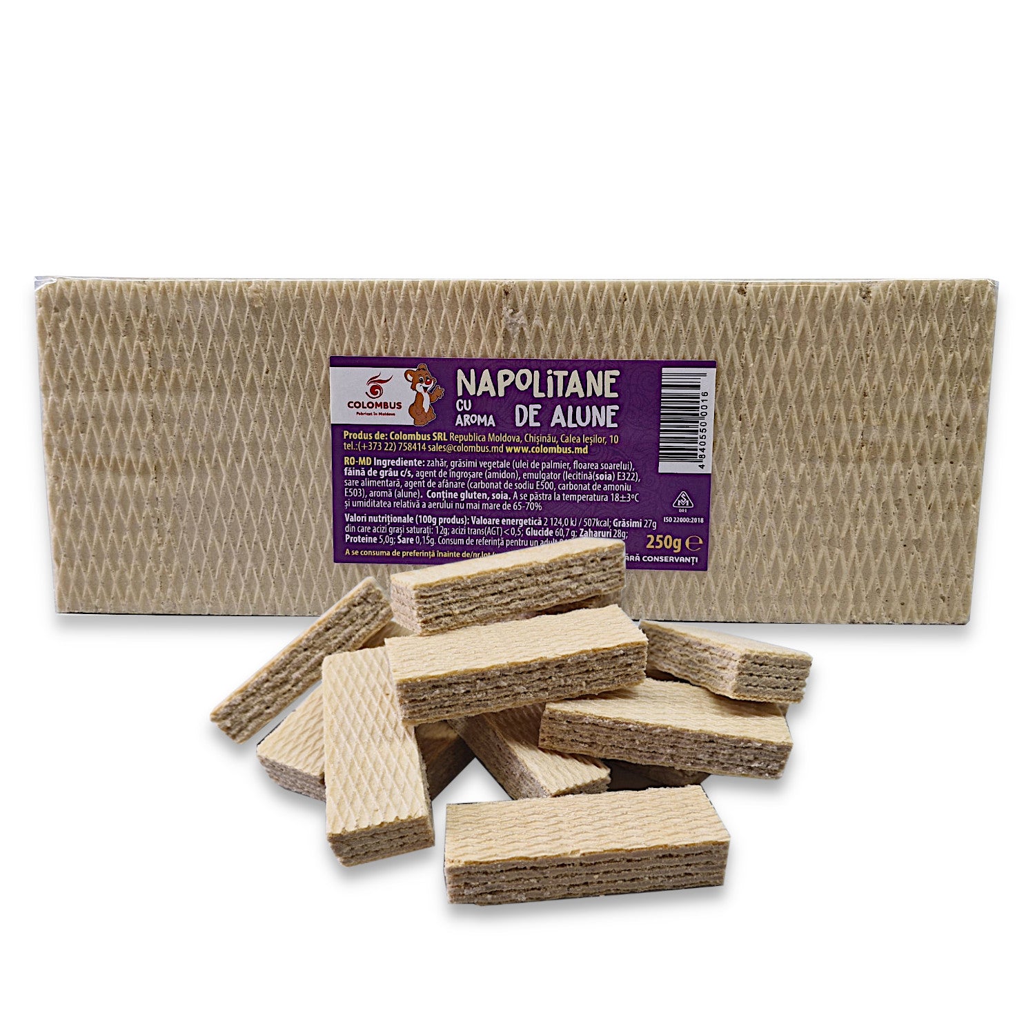 Neapolitaner Waffeln mit Haselnusscreme 250g