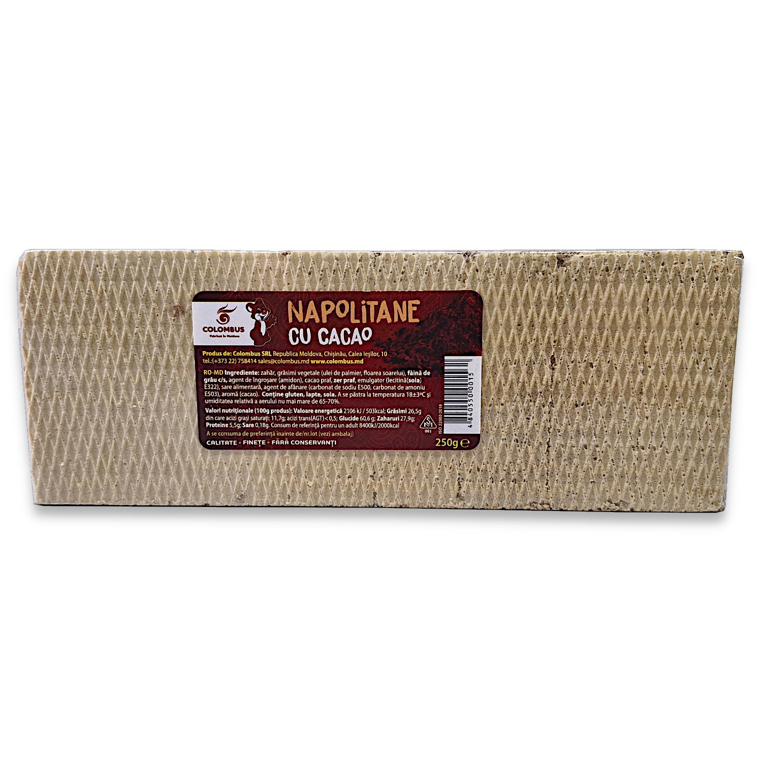 Neapolitaner Waffeln mit Kakaocreme 250g