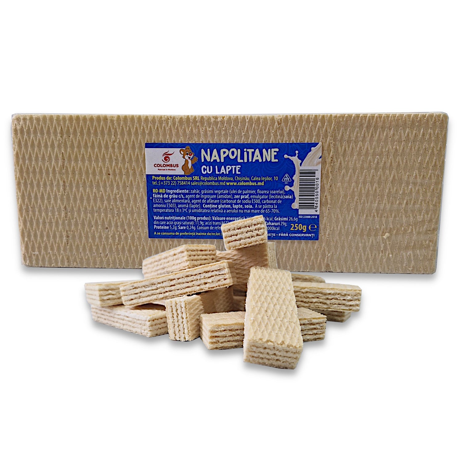 Neapolitaner Waffeln mit Milchcreme 250g