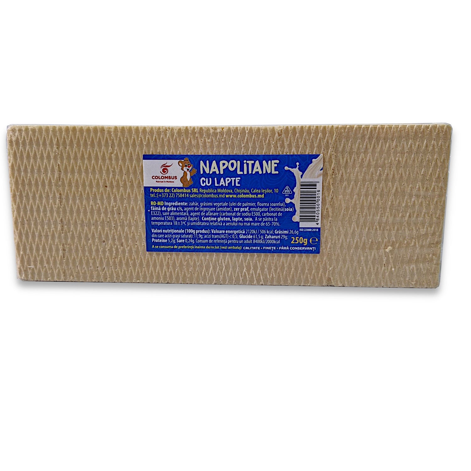 Neapolitaner Waffeln mit Milchcreme 250g