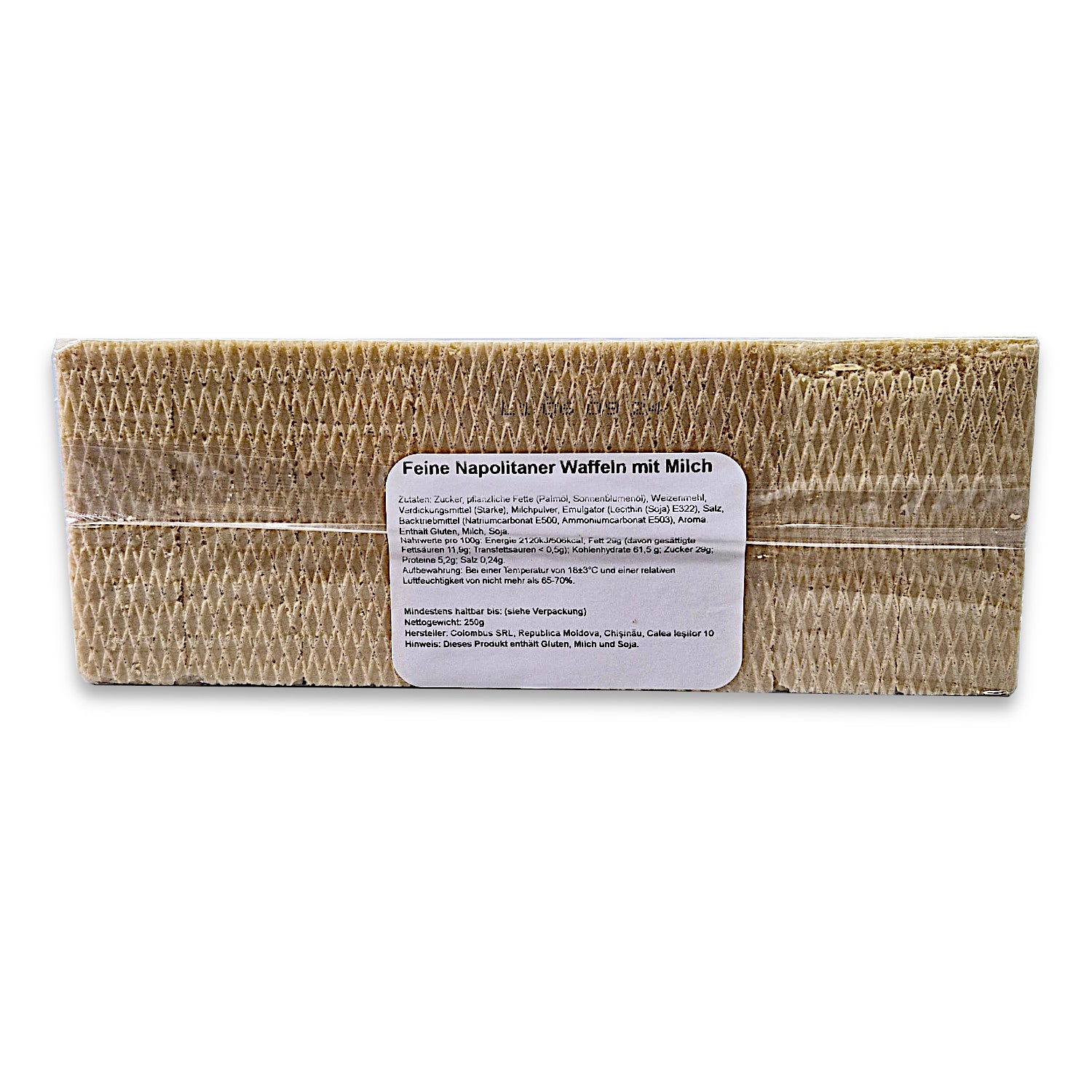 Neapolitaner Waffeln mit Milchcreme 250g