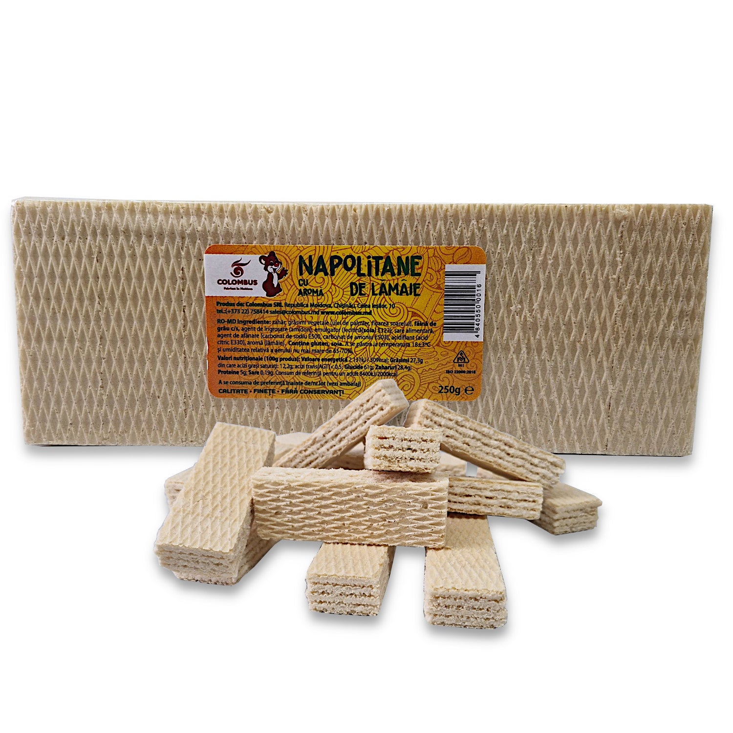 Neapolitaner Waffeln mit Zitronencreme 250g