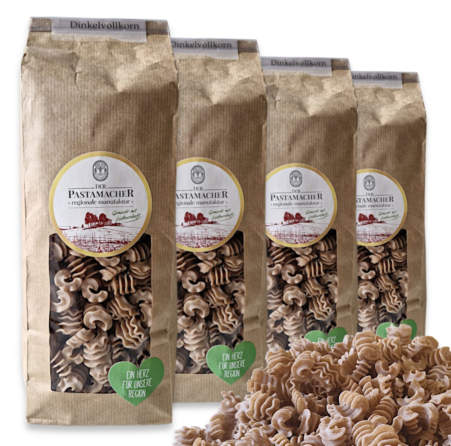 4x Dinkelvollkorn Radiatori Nudeln 500g