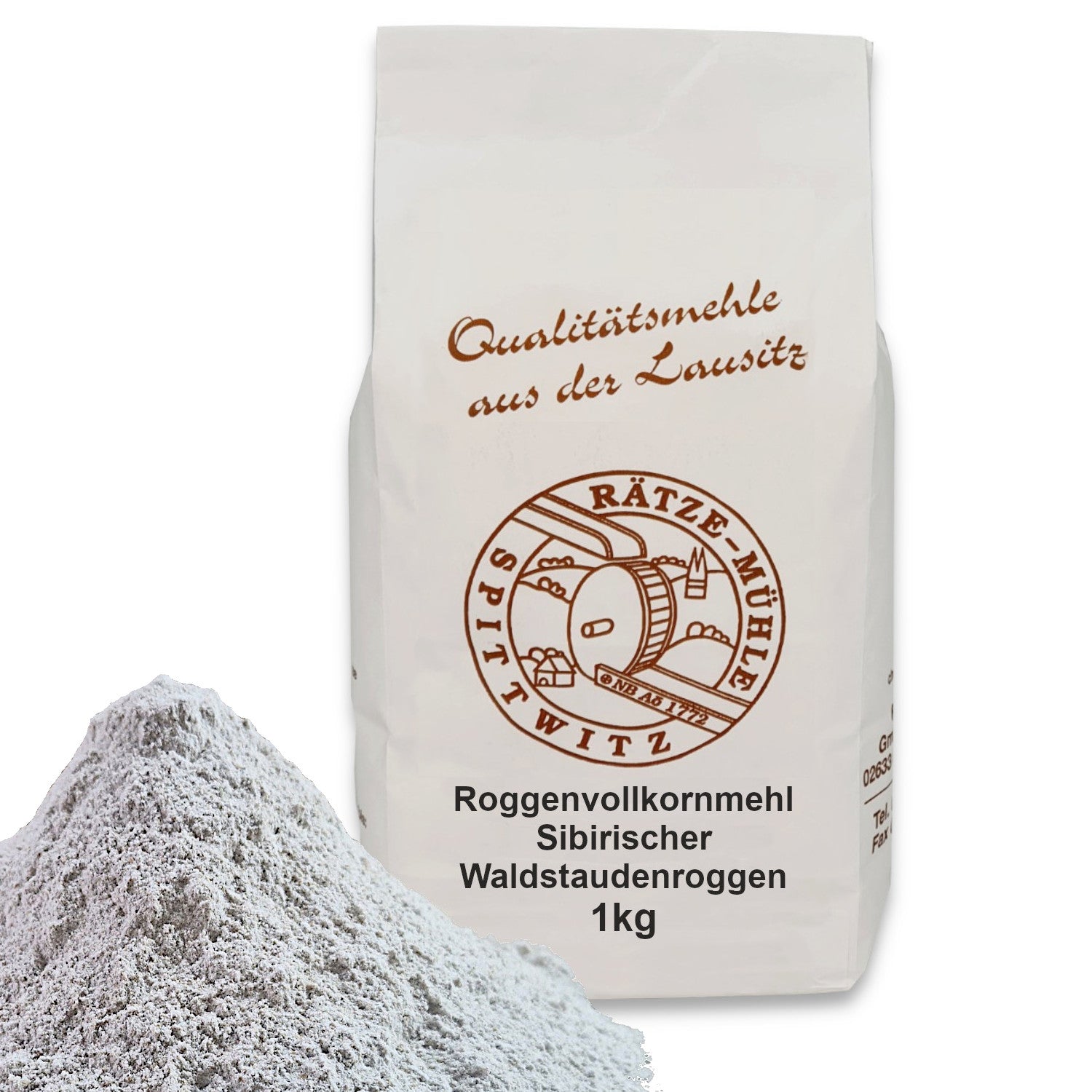 Roggenvollkornmehl Sibirischer Waldstaudenroggen