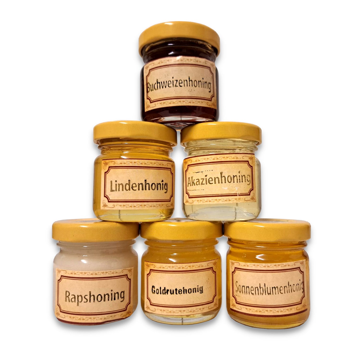 6 Gläser Honig-Geschenkset 50g
