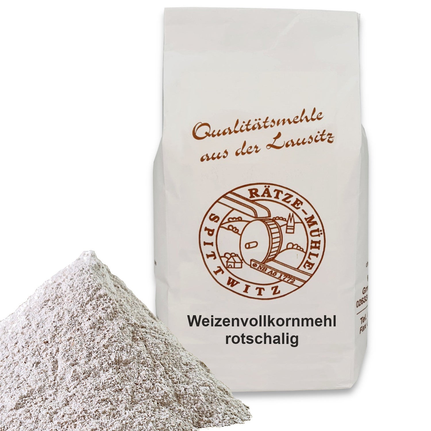 Weizenvollkornmehl rotschalig