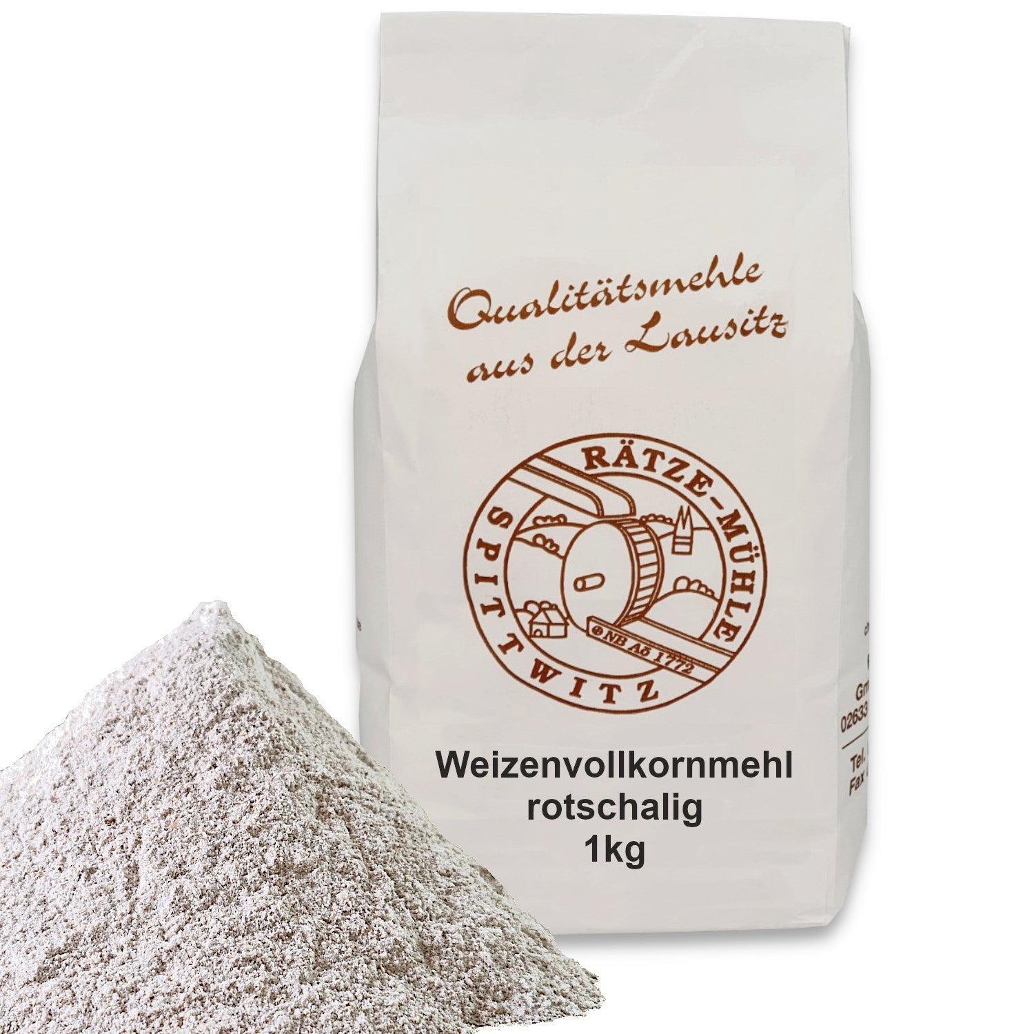 Weizenvollkornmehl rotschalig