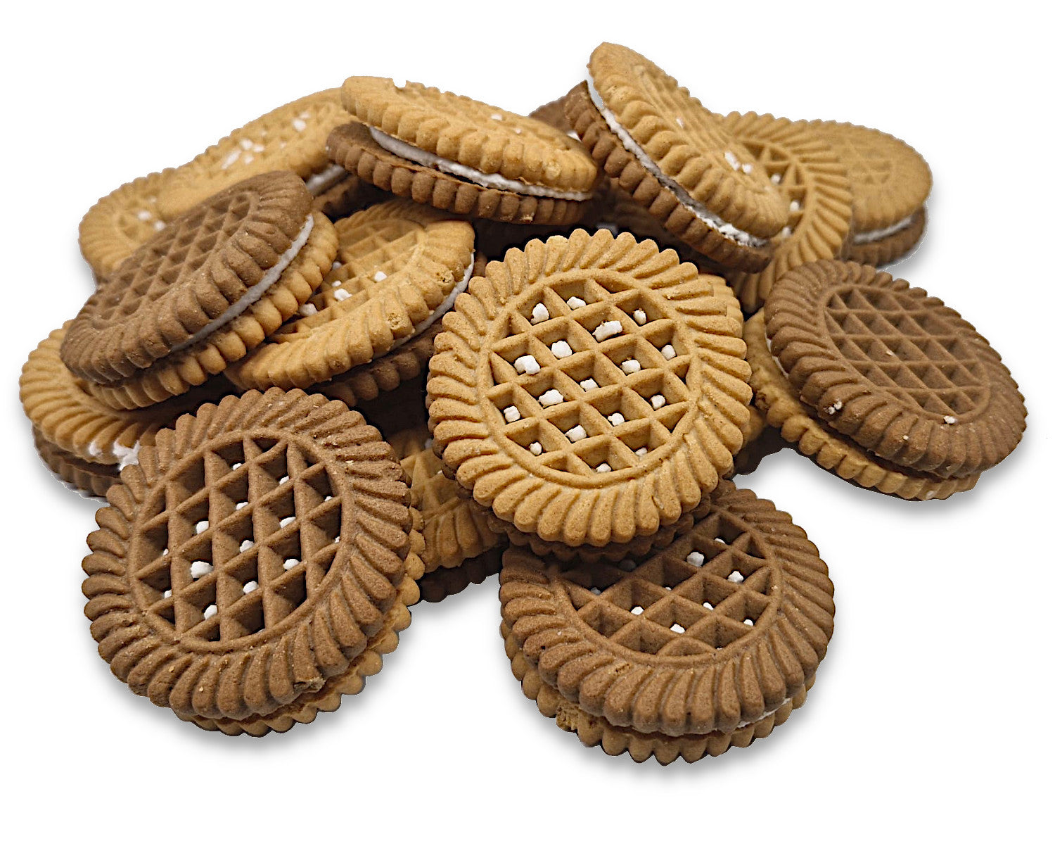 Doppelkekse Zebra mit Creme Brülee Füllung 3kg