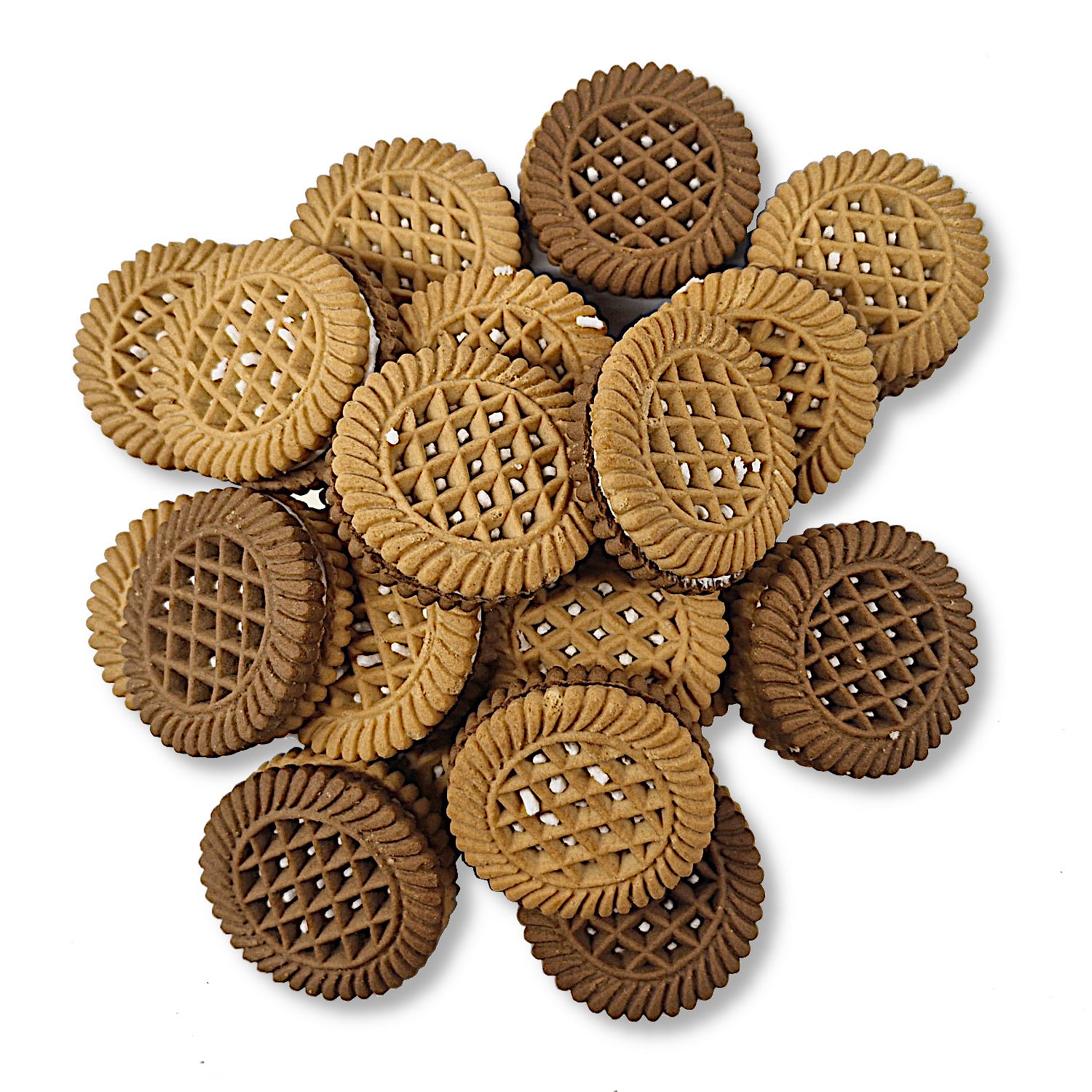 Doppelkekse Zebra mit Creme Brülee Füllung 3kg