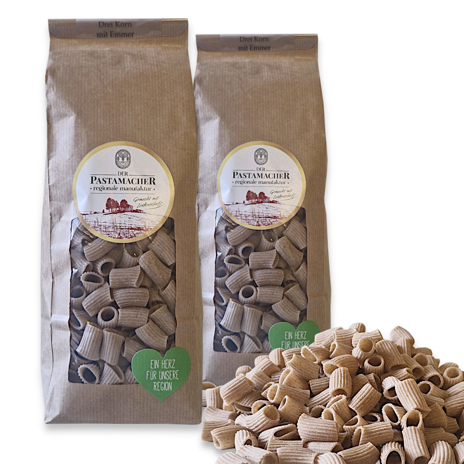 2x Dreikorn Nudeln Rigatoni 500g