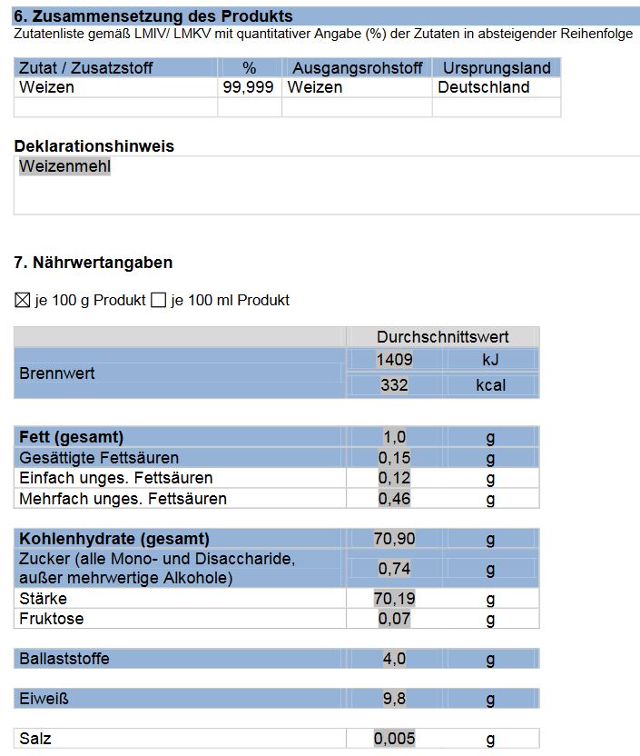 Stollenmehl 25 kg