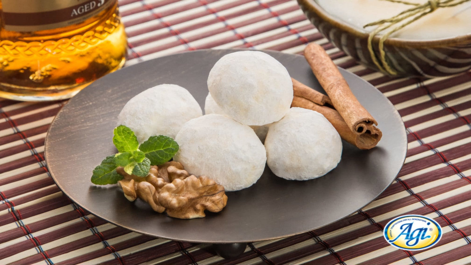 Kourabiedes mit Zimt & Walnüssen 200g, feines Teegebäck / Cookies nach Armenischer Rezeptur