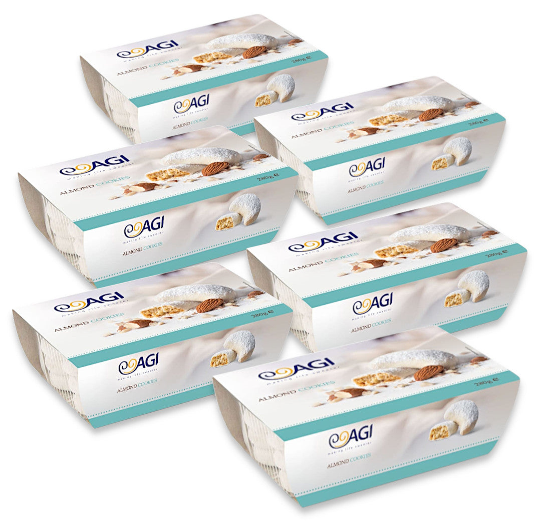 Weiße Kourabiedes mit Mandeln 280g, feines Mandelgebäck / Teegebäck / Cookies nach Armenischer Rezeptur