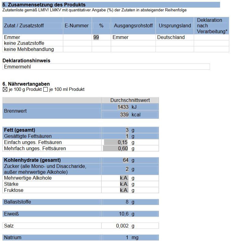 Emmermehl hell