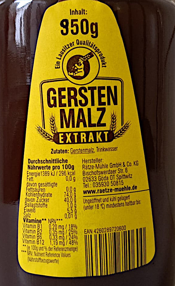 Malzextrakt 950g Glas