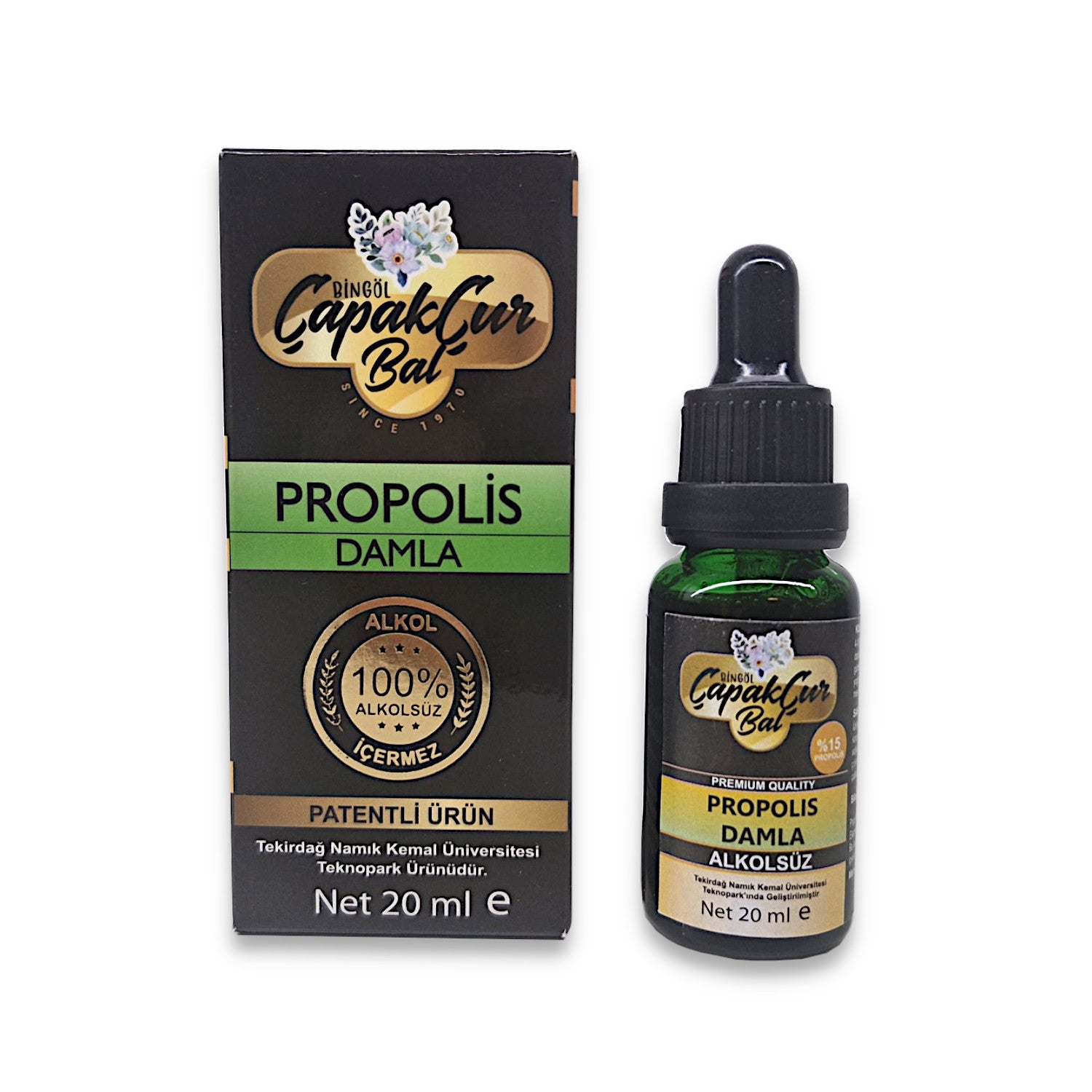 Propolis 15% Tropfen 20ml ohne Alkohol